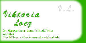 viktoria locz business card